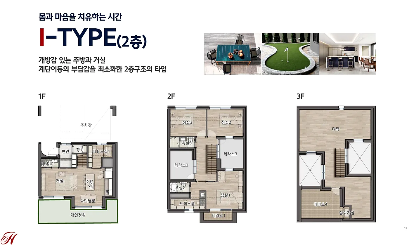 힐스테이트 양주옥정 파티오포레 84I 타입 층별 평면도