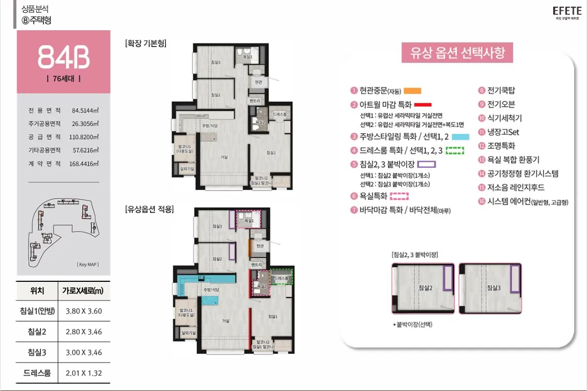 이천 부발역 에피트 84B 평면도