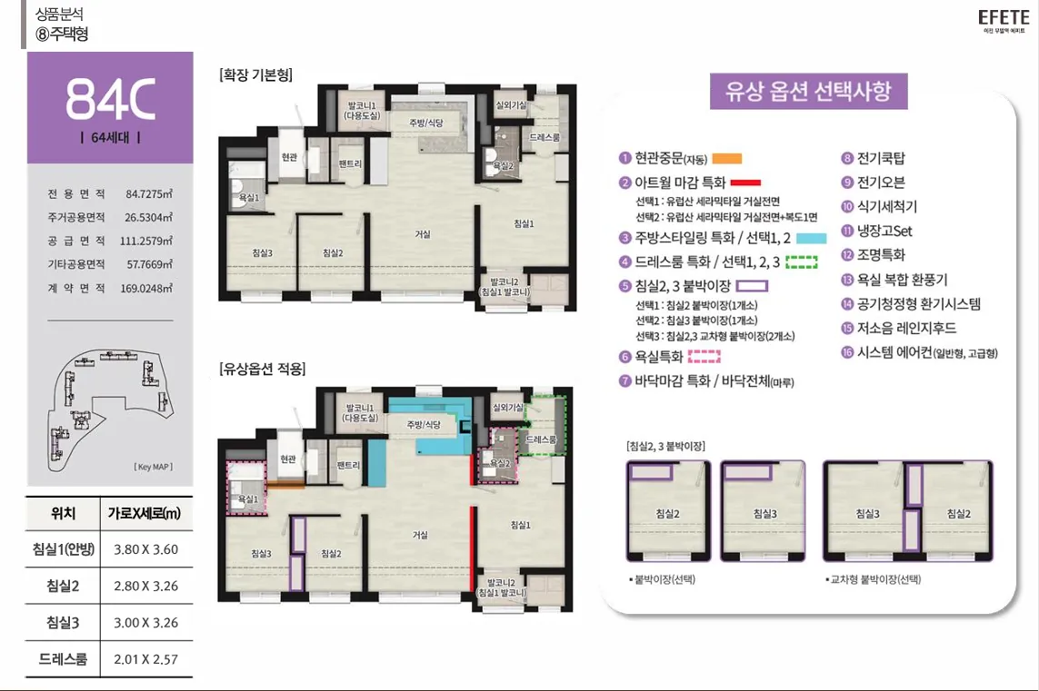 이천 부발역 에피트 84C 평면도