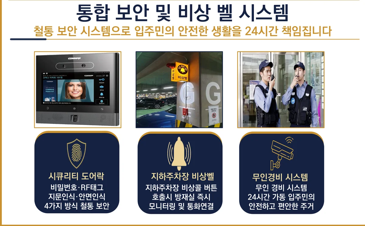 서대전 상떼빌 시그니처 통합 보안 및 비상벨 시스템